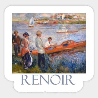 Oarsmen at Chatou (1872) by Pierre-Auguste Renoir Sticker